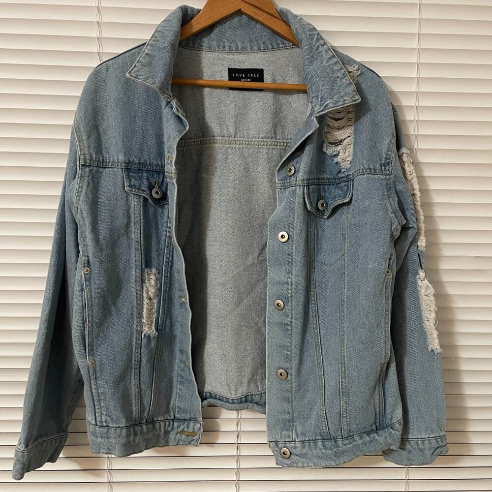 Distressed Denim Jacket